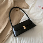 Women’s PU Leather Shoulder Bag with Flap Closure