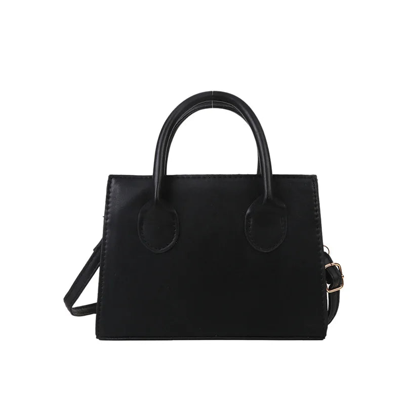 Women’s PU Leather Travel Shoulder Bag with Top Handles