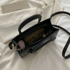 Women’s PU Leather Travel Shoulder Bag with Top Handles