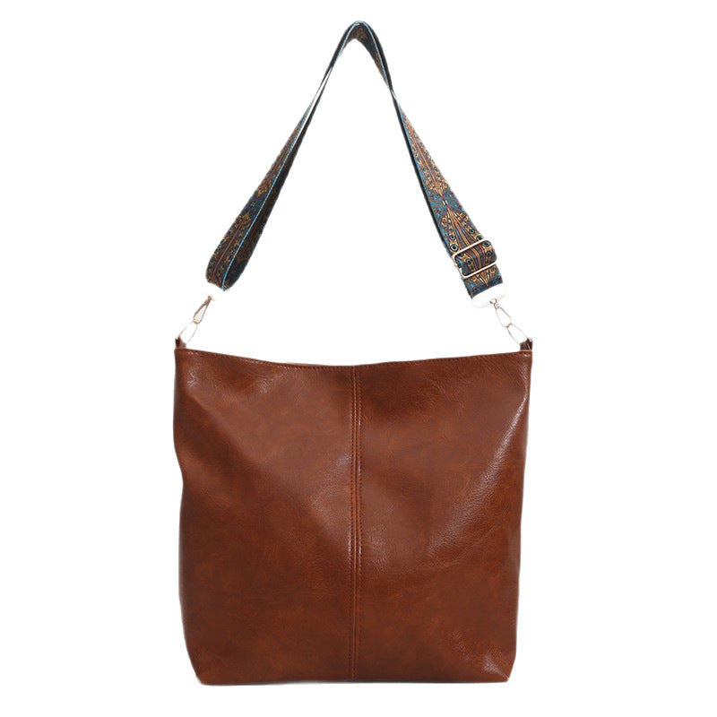 Women’s PU Leather Vintage Shoulder Tote Bag