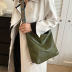 Women’s PU Leather Vintage Shoulder Tote Bag