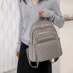Women’s Quilted Front Pocket Backpack