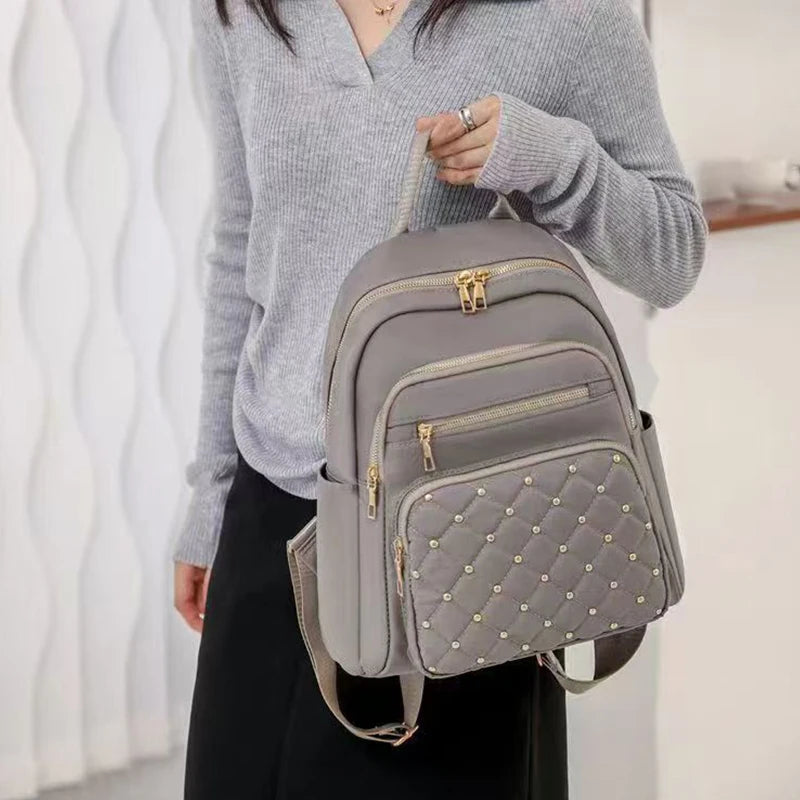 Women’s Quilted Front Pocket Backpack