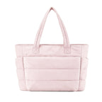 Women’s Quilted Large School Tote Bag with Multi Pocket