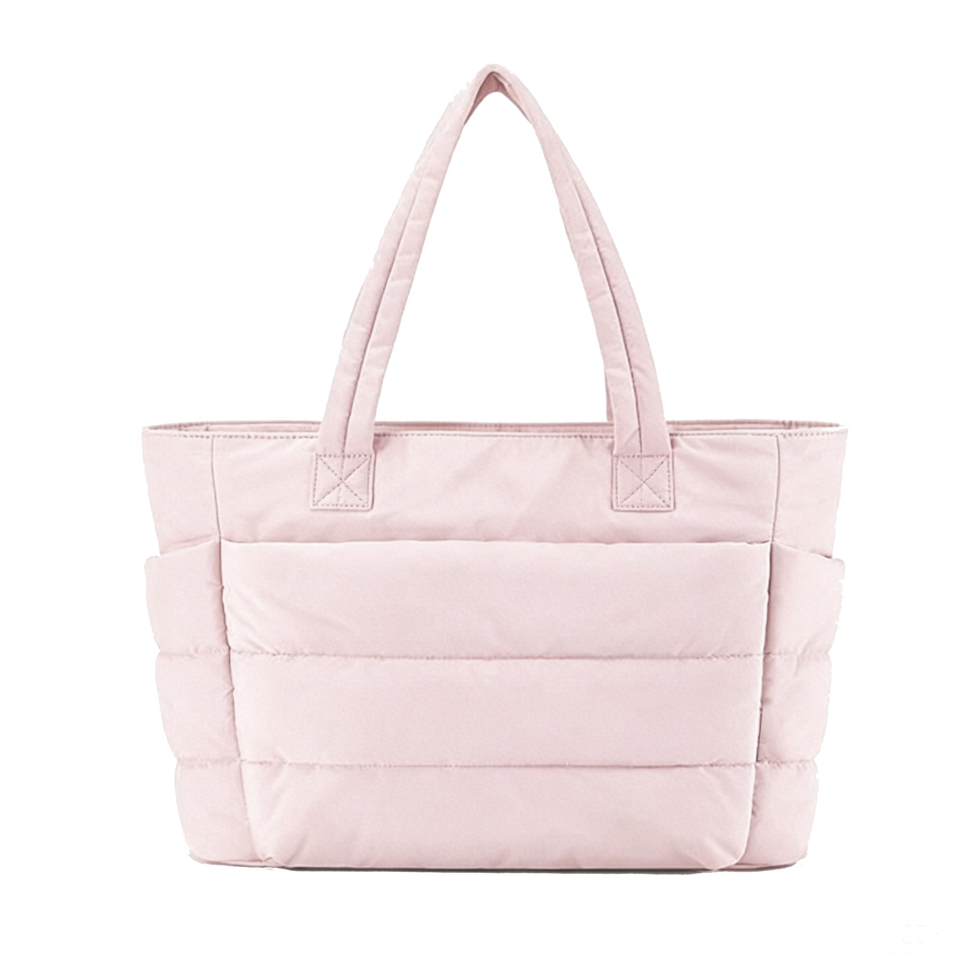 Women’s Quilted Large School Tote Bag with Multi Pocket