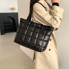 Women’s Quilted Puffer Tote Bag