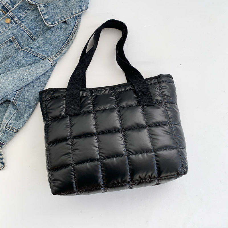 Women’s Quilted Puffer Tote Bag