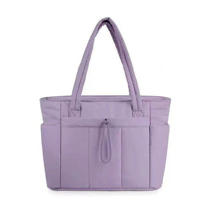 Women’s Quilted Tote Bag with Multi Pocket Design