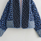 Women’s Reversible Quilted Floral Jacket