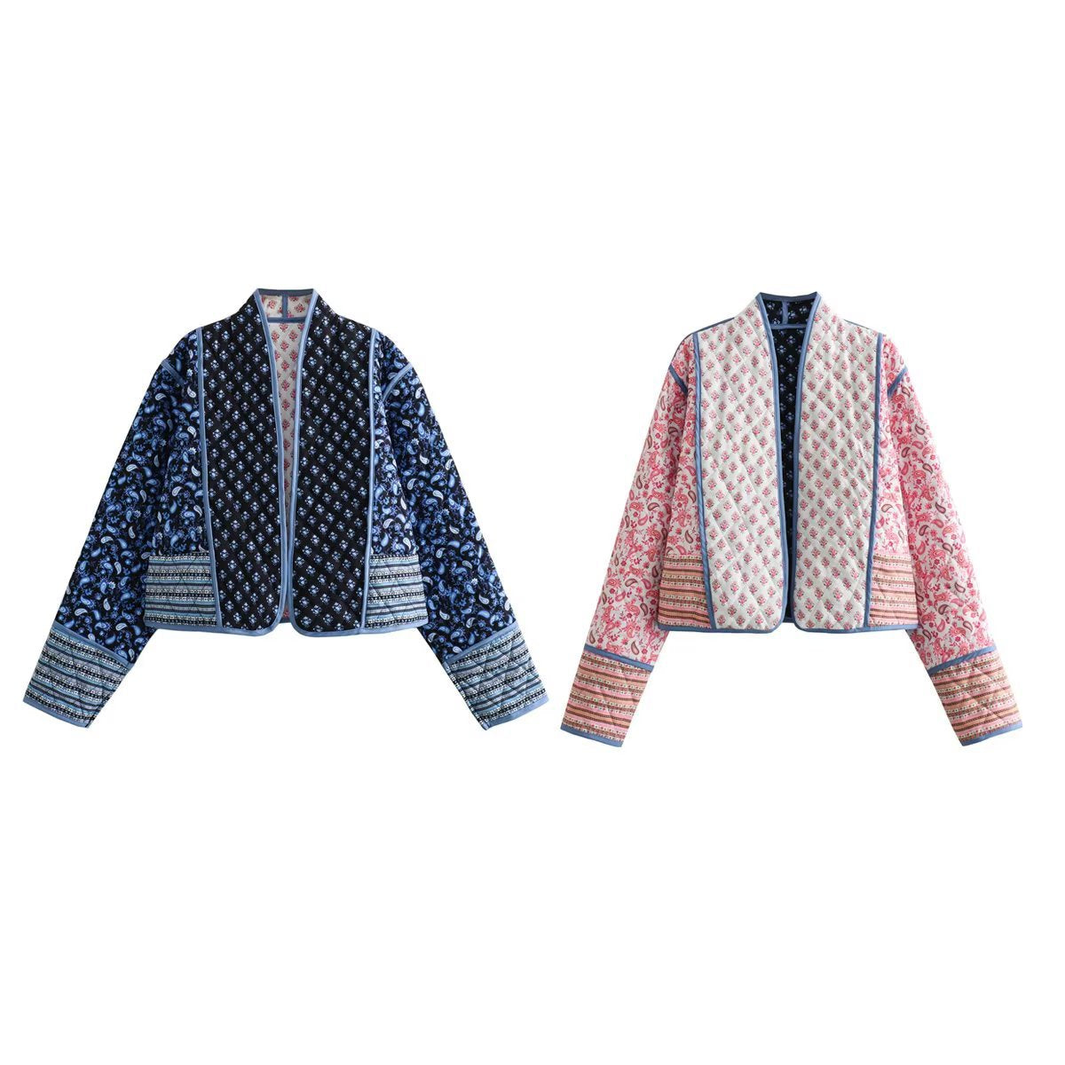 Women’s Reversible Quilted Floral Jacket