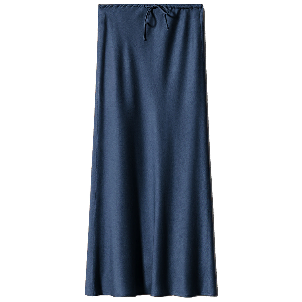 Women’s Satin Maxi Skirt with Drawstring Waist