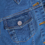 Women’s Short Sleeve Denim Button Front Mini Dress