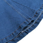 Women’s Short Sleeve Denim Button Front Mini Dress