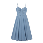 Women’s Sleeveless Denim Maxi Dress