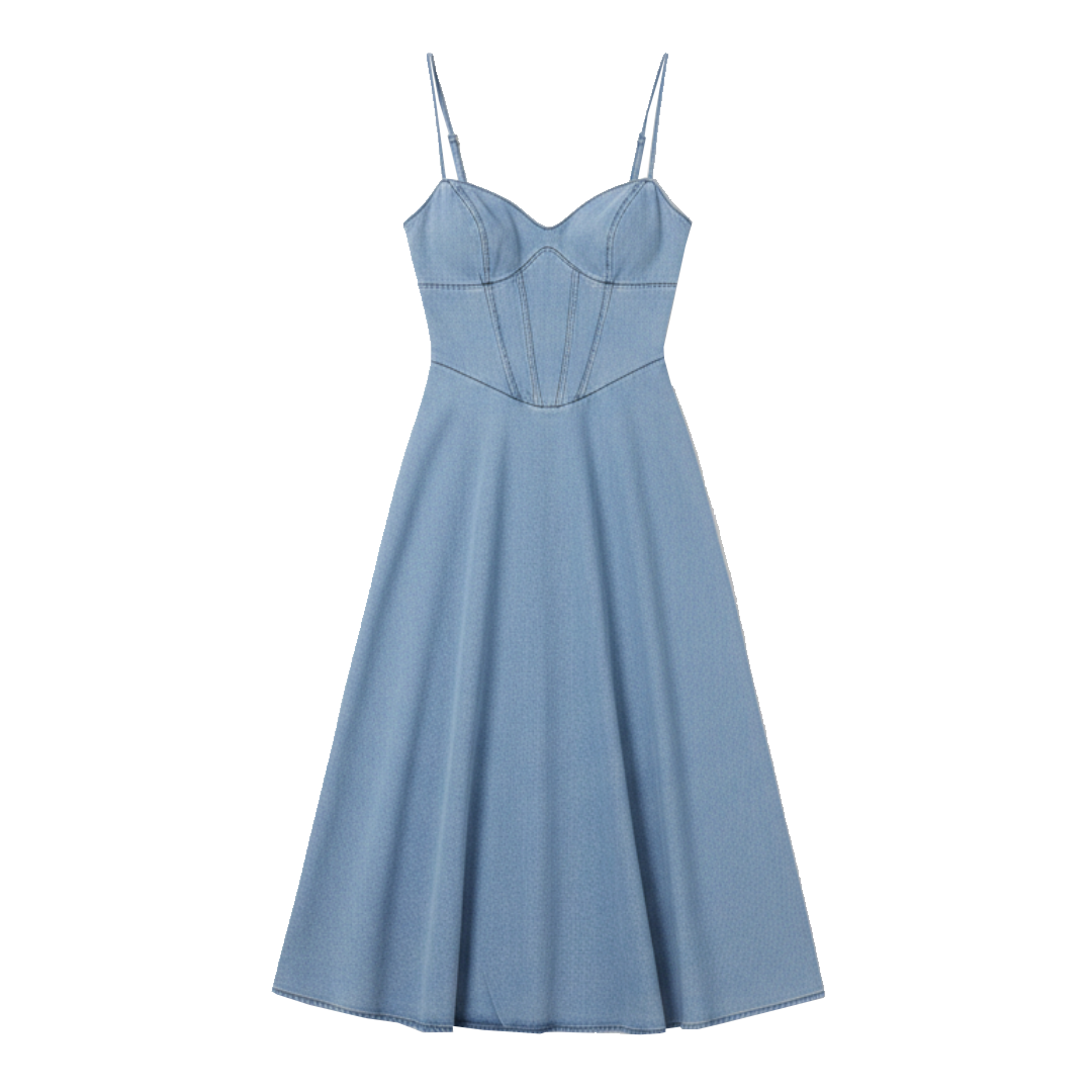 Women’s Sleeveless Denim Maxi Dress