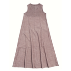 Women’s Sleeveless Summer Midi Dress with V-Neck