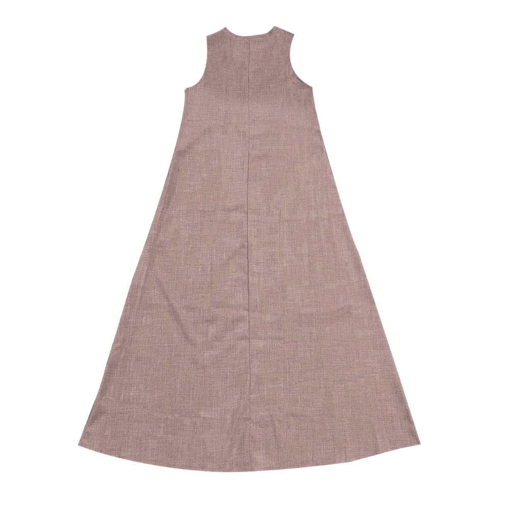 Women’s Sleeveless Summer Midi Dress with V-Neck