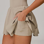 Women’s Sleeveless Tennis Dress with Built-In Shorts and Pocket