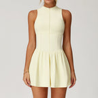Women’s Sleeveless Tennis Dress with Built-In Shorts and Pocket
