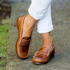 Women’s Slip-On Loafers with Classic Moc Toe