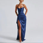 Women’s Spaghetti Strap Maxi Dress with High Side Slit