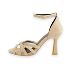 Women’s Strappy Heels with Open Toe and Block Heel