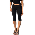 Women’s Stretch Capri Pants with Side Split