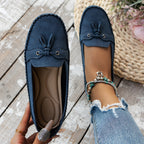 Women’s Suede Flat Slip-On Penny Loafers