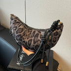 Women’s Suede Shoulder Crossbody Bag with Adjustable Strap