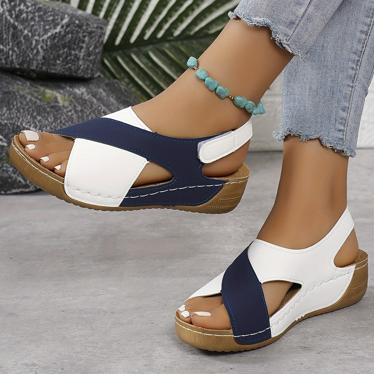 Women’s Summer Sandals with Cross Strap