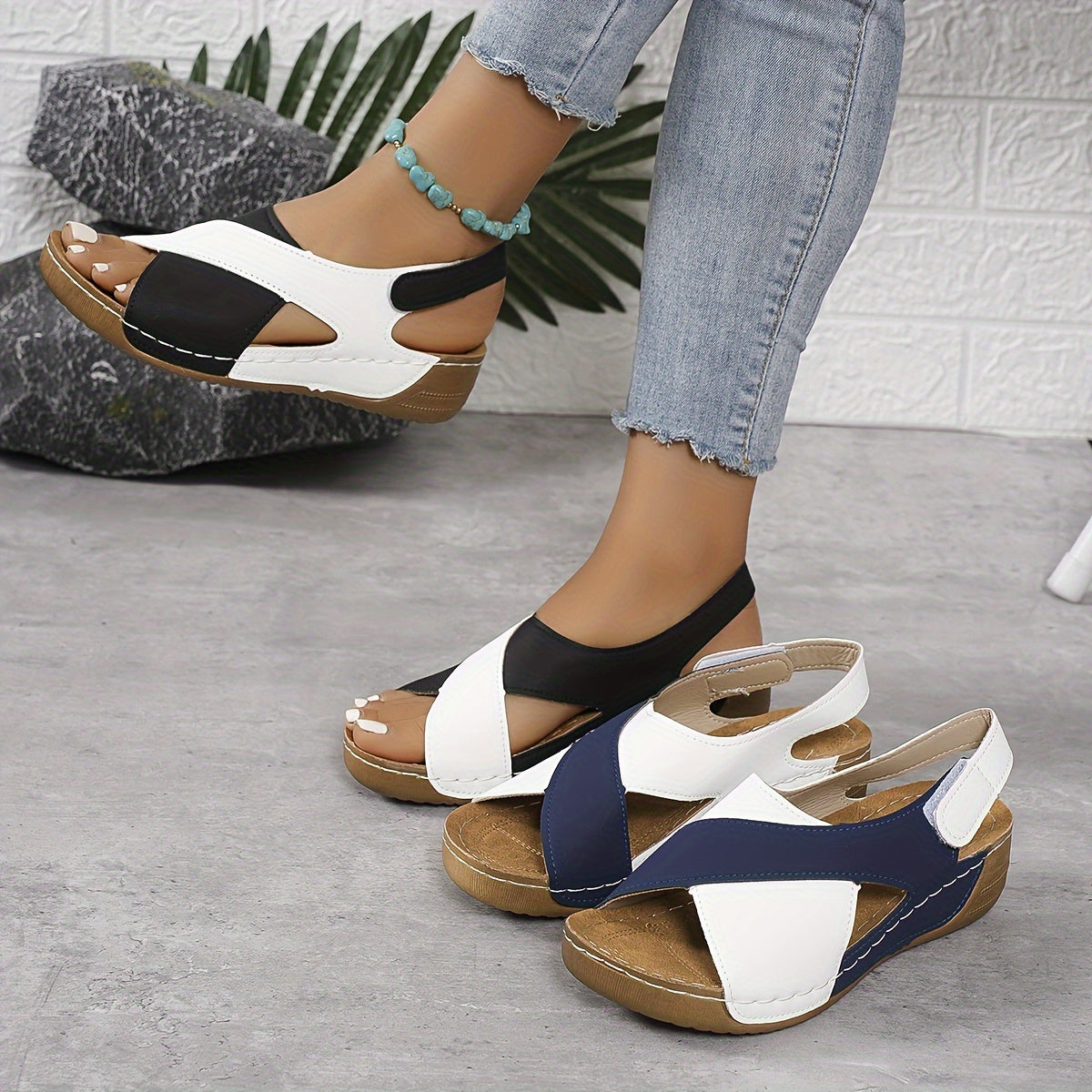 Women’s Summer Sandals with Cross Strap