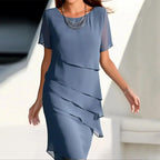 Women’s Tiered Ruffle Midi Dress