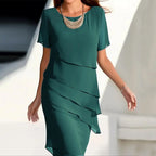 Women’s Tiered Ruffle Midi Dress