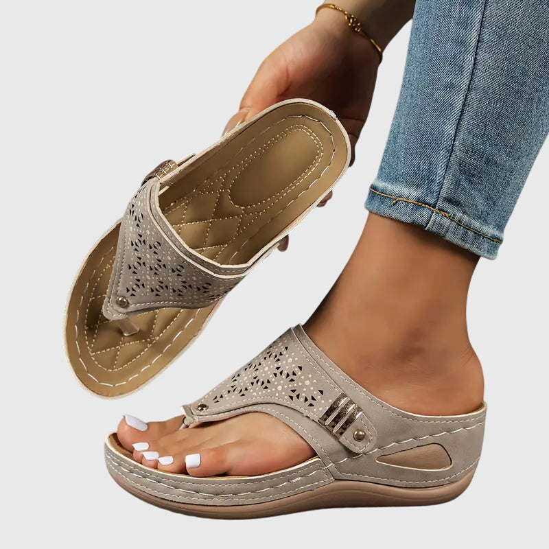 Women’s Toe-Post Wedge Sandals