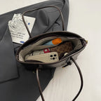 Women’s Vintage PU Leather Shoulder Bag with Long Straps