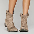 Women’s Western Ankle Cowboy Boots with Pointed Toe
