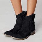 Women’s Western Ankle Cowboy Boots with Pointed Toe