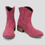 Women’s Western Ankle Cowboy Boots with Pointed Toe