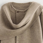 Women’s Winter Asymmetric Scarf Jacket